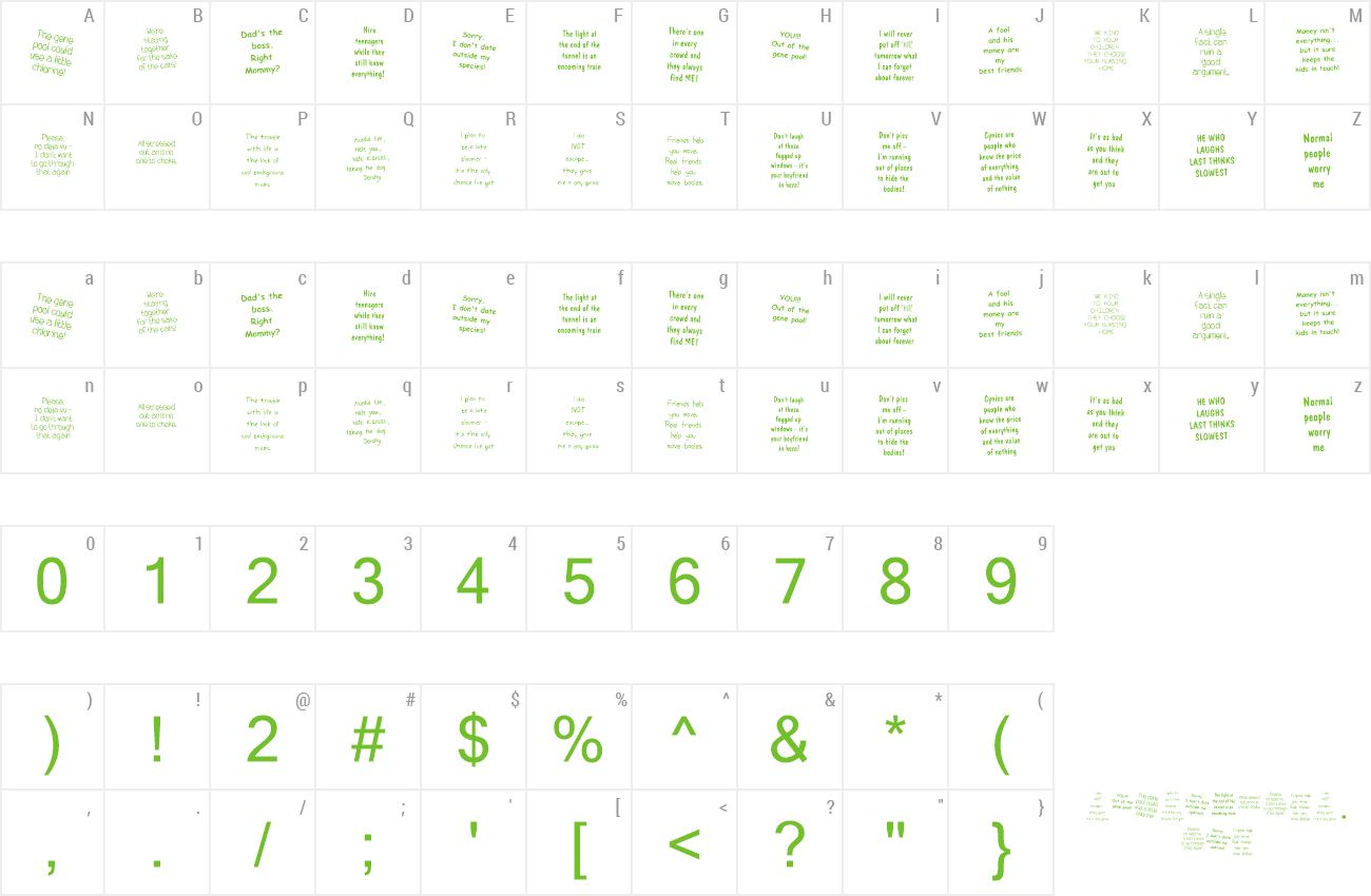 Font KR Peoplez preview